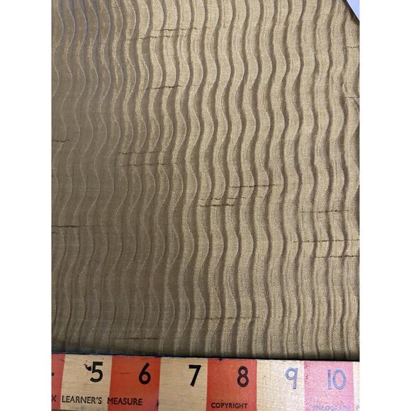 Wavy Iridescent Bronze Texturized Fabric 54" Faux Silk 3 plus yards - Picture 5 of 5